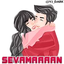 Sticker ❤ ❤️SEVGIM❤️  by  @VJ_DarK