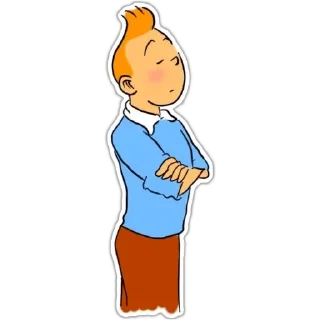 Sticker 😒 Tintin @FranceCanal