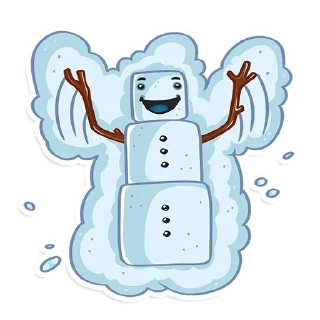 Sticker ☃️ ProstoСнеговик