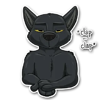 Sticker 😒 Hati (by Nik Raccoon)