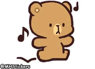 Sticker 🏃‍♂ @MHStickers Bears in Love Emoji 2