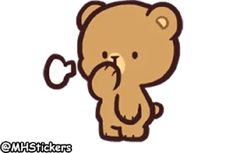 Sticker 🤭 @MHStickers Bears in Love Emoji 2