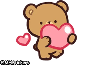 Sticker ❤️ @MHStickers Bears in Love Emoji 2