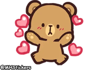 Video sticker 🤗 @MHStickers Bears in Love Emoji 2