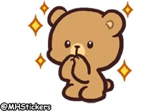 Sticker 🥺 @MHStickers Bears in Love Emoji 2