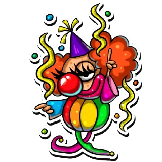 Video sticker 🥳 CLOWNAPRIL