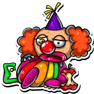 Sticker 😖 CLOWNAPRIL