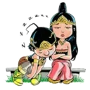 Sticker 💏 Wayang Unyu