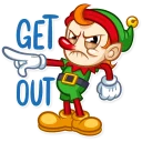 Sticker 😠 Christmas Elf