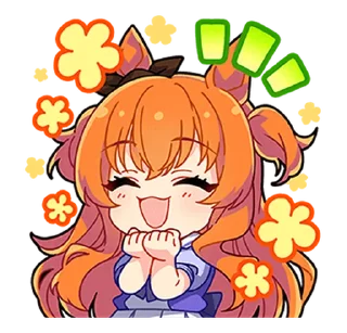 Sticker ⭐ Umamusume: Pretty Derby 2nd Race @moe_sticker_bot