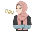 Sticker 😒 Gorgeous Hijab Girl