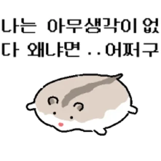 Sticker 😀 쥑쥑 귀여워요 햄스터들