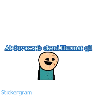 Video sticker 😏 Abduvaxxobaden bõlaman