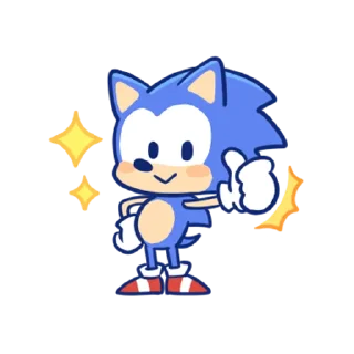 Sticker 👍 Sonic Cute Emoji