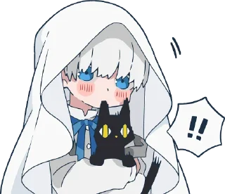 Sticker ‼️ Ghost and black cat TL-EDIT :: @line_stickers