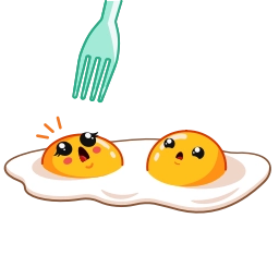 Sticker 😨 Egg Yolk