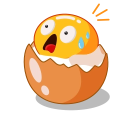 Sticker 😱 Egg Yolk