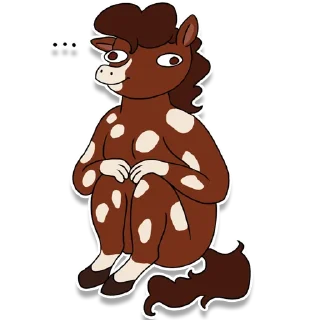 Sticker 🙃 Hedwyn Horse