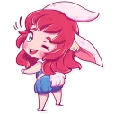 Sticker 😉 Cute Bunny Girl