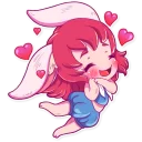 Sticker 💕 Cute Bunny Girl