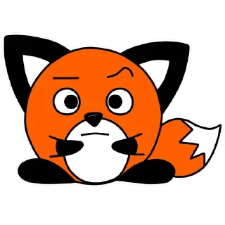 Sticker 🤨 Spherical fox