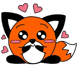 Sticker 🥰 Spherical fox