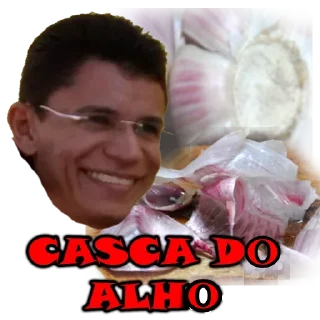 Sticker 😆 Casca do alho