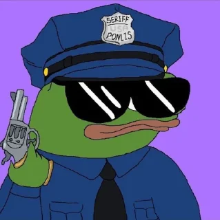 Sticker 👮‍♀️ apu pacc // @eclectical