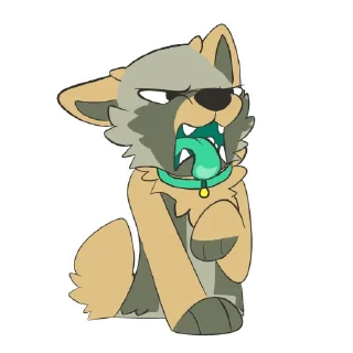 Sticker 🤮 Broiz the Wolf