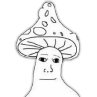 Sticker 🍄 mushroom man