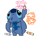 Sticker 🎀 Stitch scrive cose