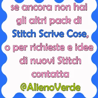 Video sticker 🔥 Stitch scrive cose