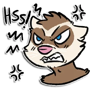 Sticker 😡 Jarviferret