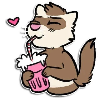 Sticker 🍹 Jarviferret