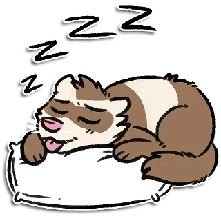 Sticker 💤 Jarviferret