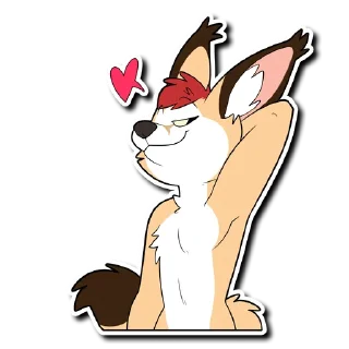 Sticker 😘 Caracal