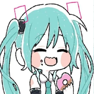 Sticker 😋 hatsune miku