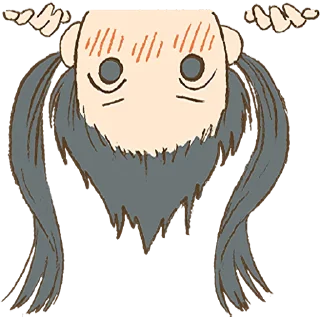 Sticker 👀 twin tails girls :: @line_stickers