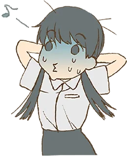 Sticker 😗 twin tails girls :: @line_stickers