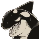 Sticker 😬 Orca heads by DaftPatriot@FA