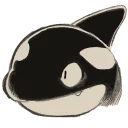 Sticker 🙂 Orca heads by DaftPatriot@FA