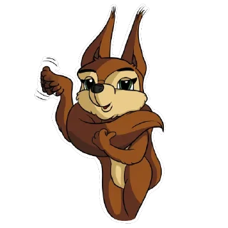 Sticker 👋 Bella, the squirrel