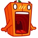 Video sticker 😱 Pumpkin Cube