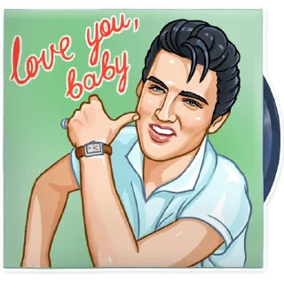 Sticker 😍 Elvis Presley