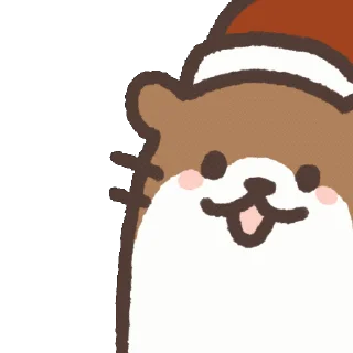 Sticker 👍 Christmas Otter by ST