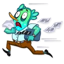 Sticker 🏃 Office Plankton