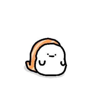 Video sticker 💬 초밥을 못먹는데 만든 연어초밥티콘 By @KakaoEmoticon