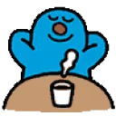 Sticker ☕ 띠껍티콘 Blue