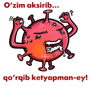 Sticker 😷 Koronavirus | by @UzStick