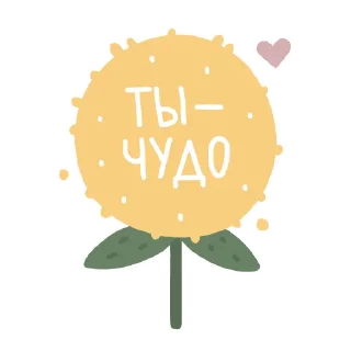 Sticker 🌻 Ты - чудо